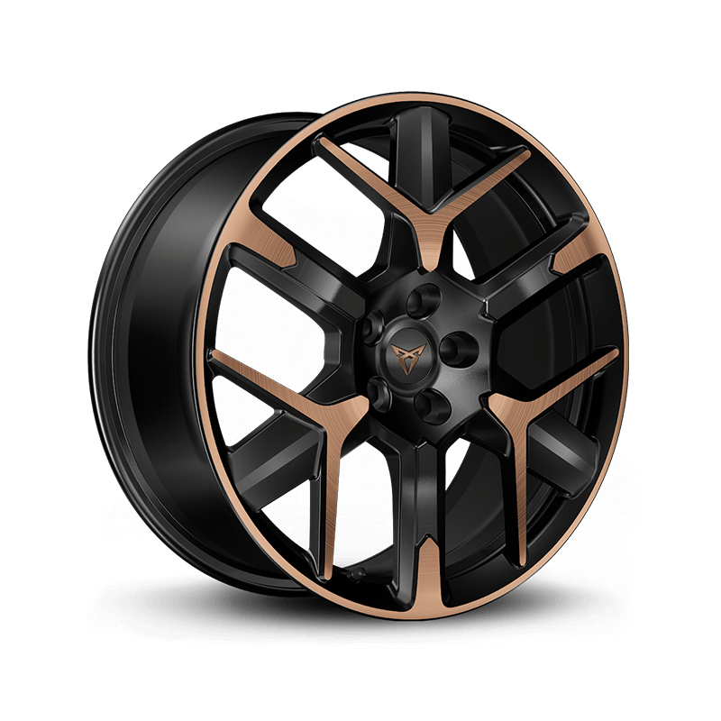 CUPRA Formentor 19-inch alloy wheel in hailstorm copper