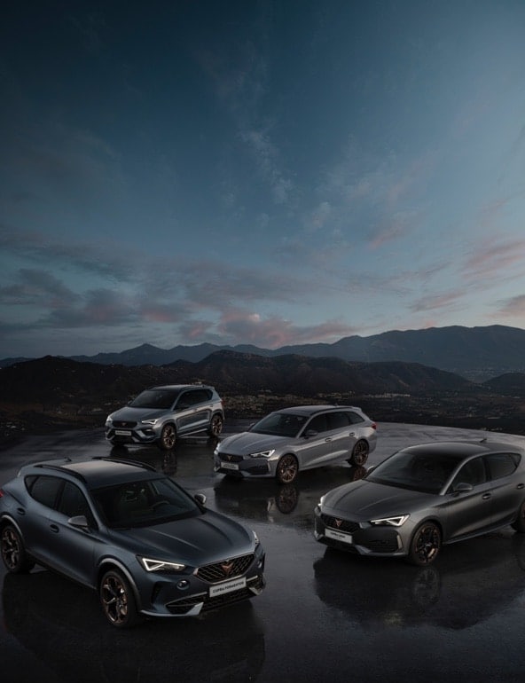 CUPRA Leon, Ateca et Formentor.